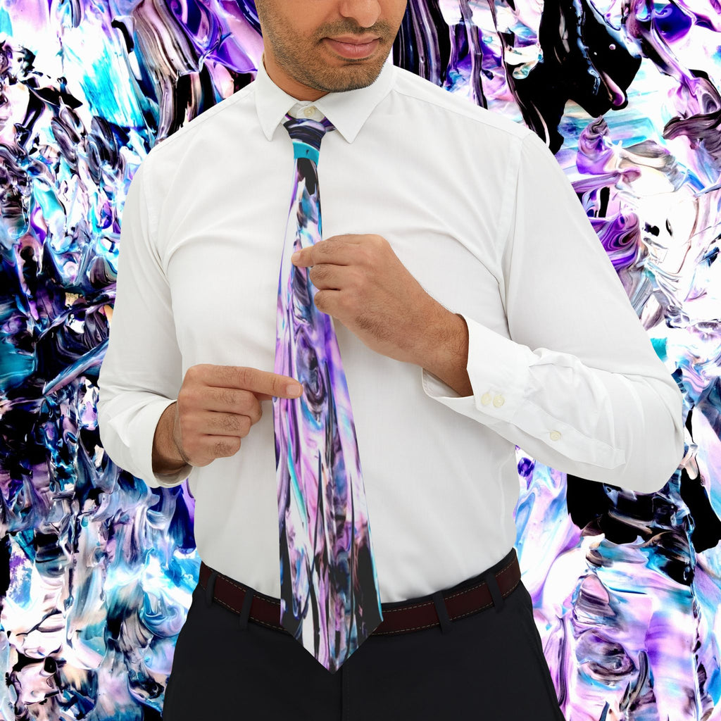 Kian Collection - Purple Marble Necktie