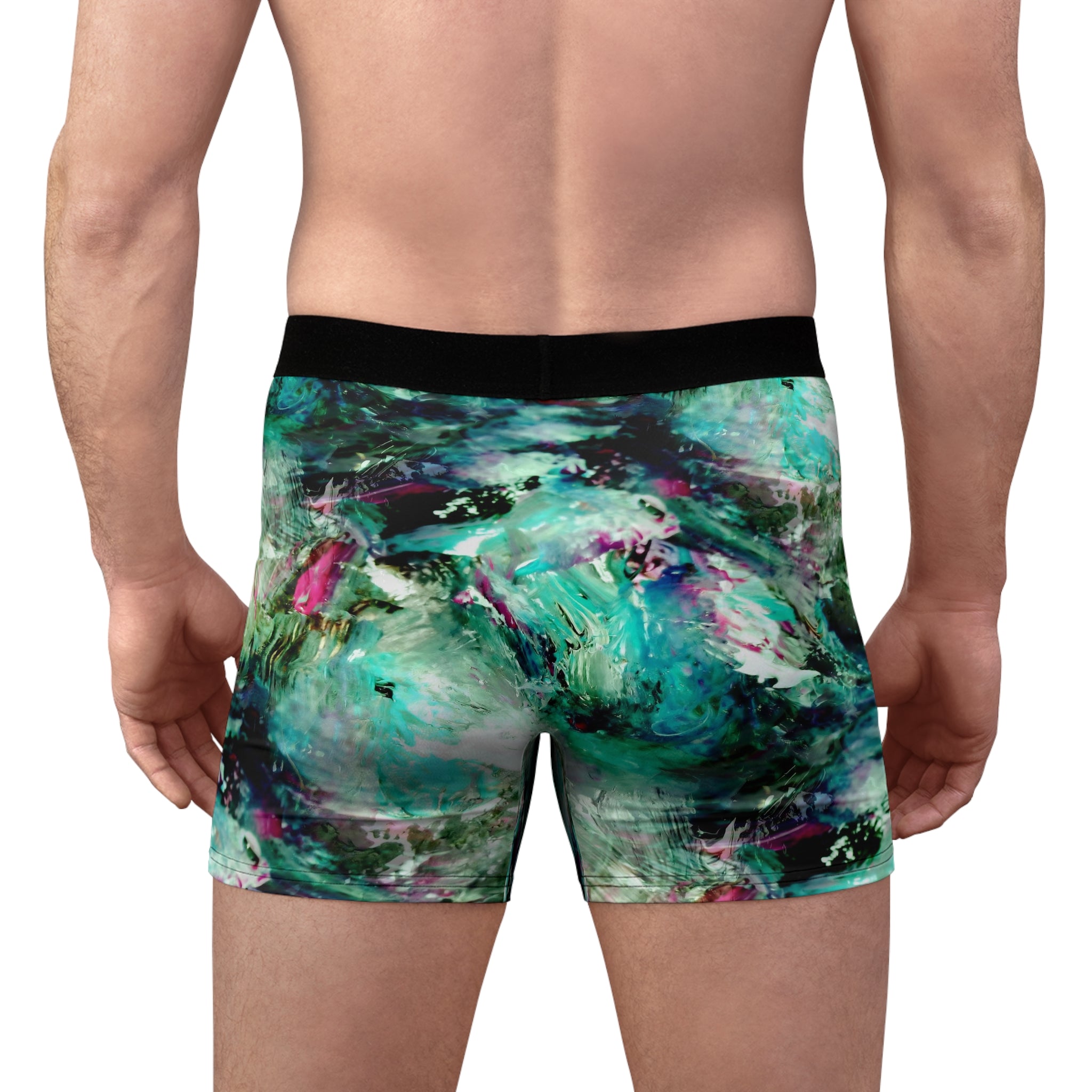 Oran Collection - Teal Boxer Briefs