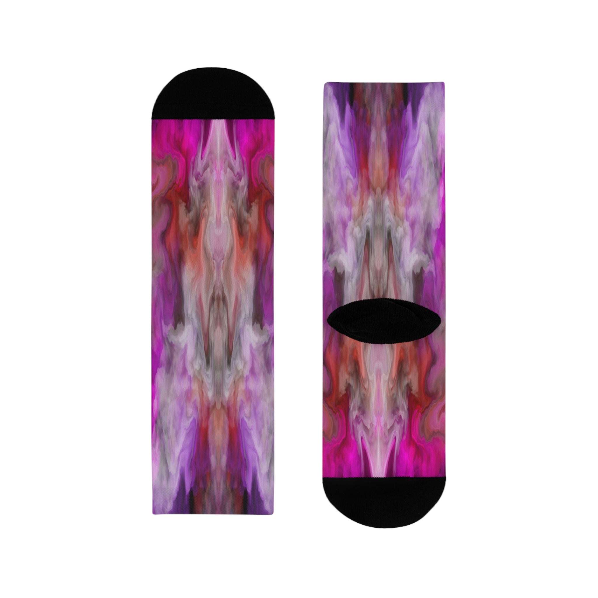 Joshua Collection — Hot Pinks Crew Socks
