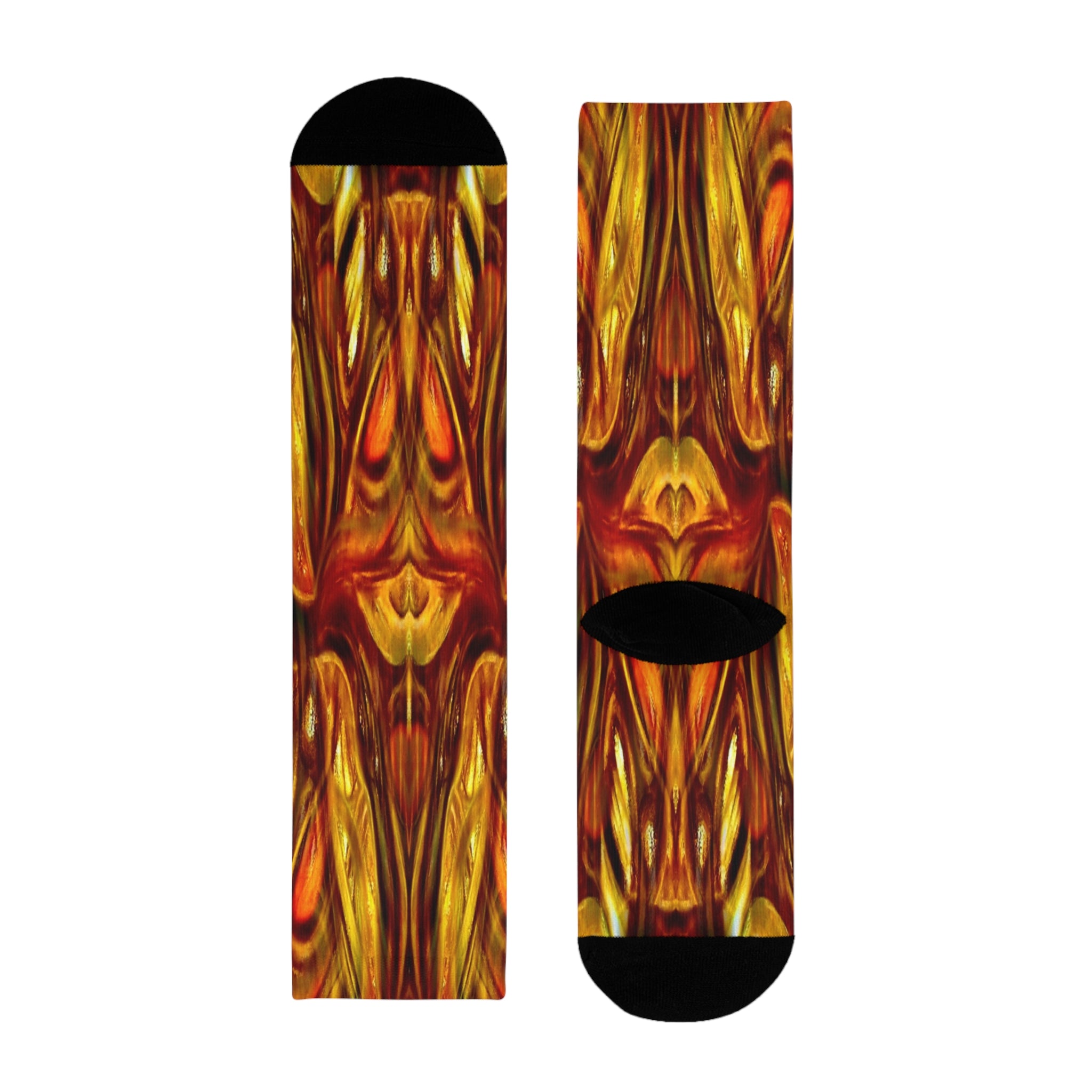 Zaria Collection - Burnt Orange Crew Socks