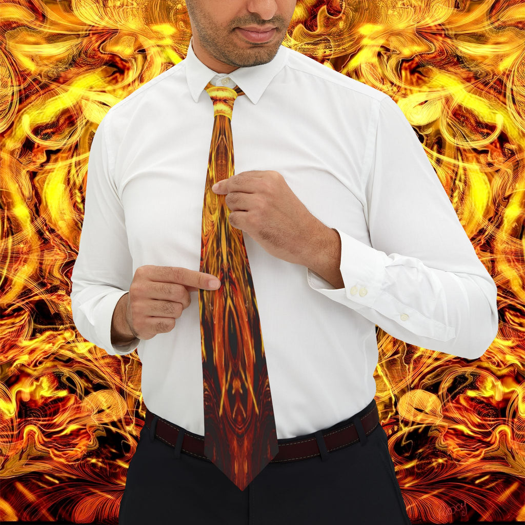 Otto Collection - Flame Orange Necktie