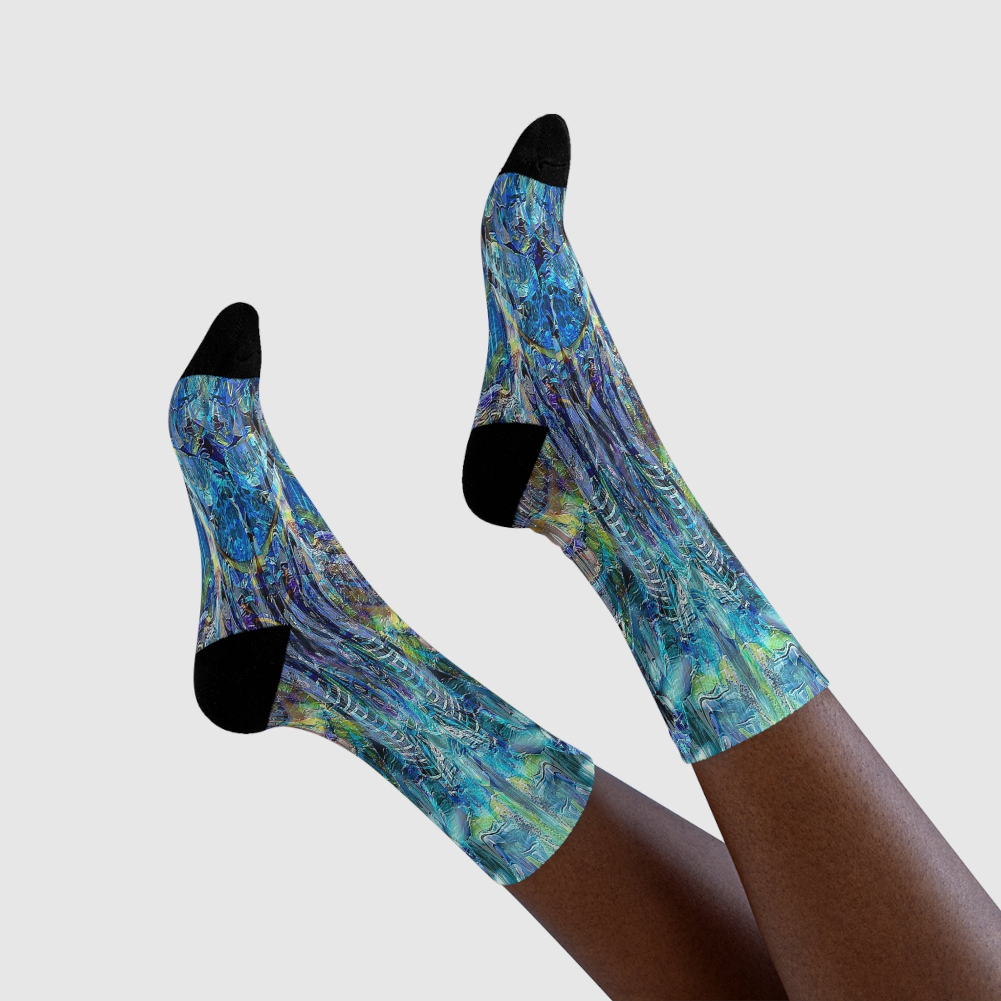 Conner Design - Blue Light Crew Socks