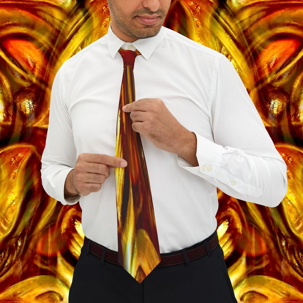 Zaria Collection - Orange Flame Necktie