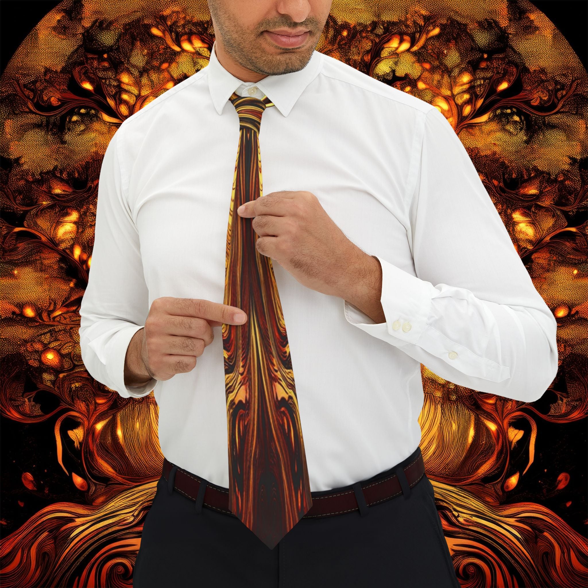Niko Collection - Burnt Orange Necktie