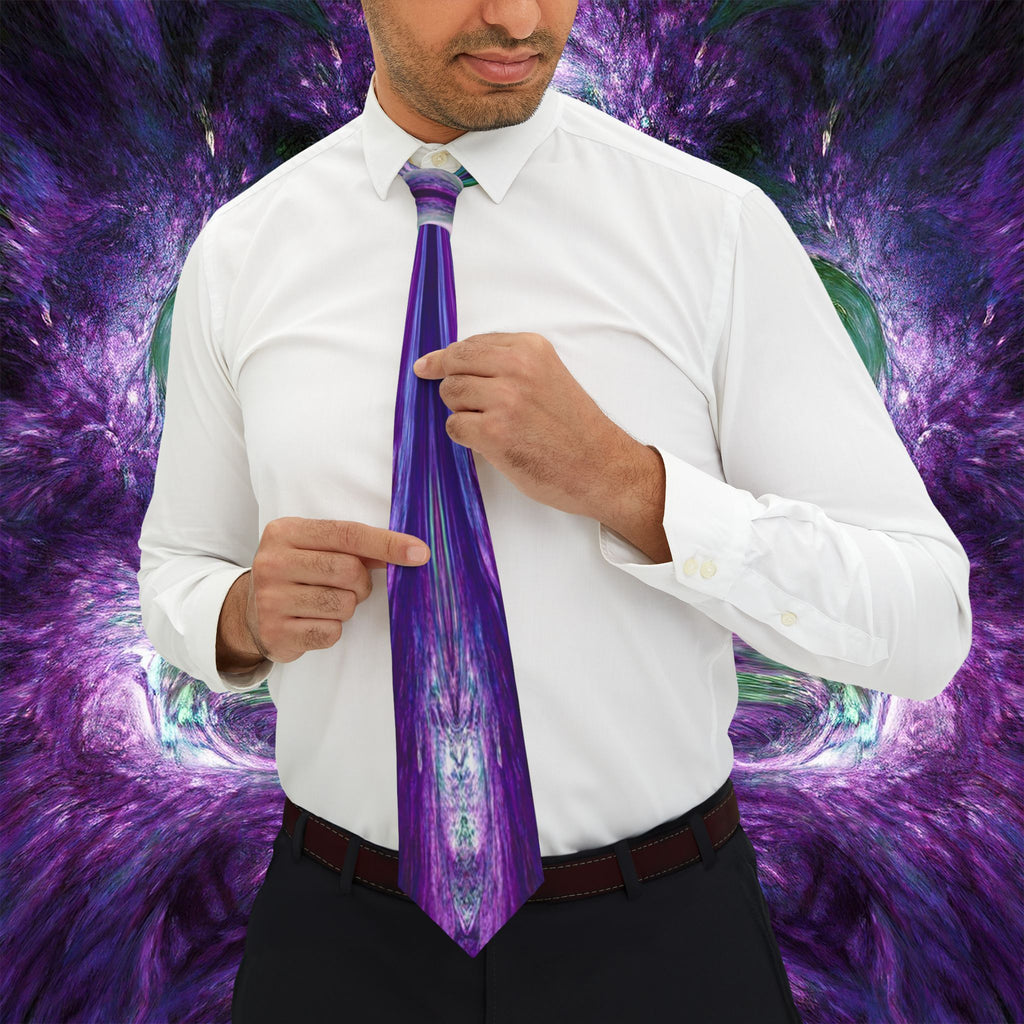 Jario Collection - Purple White Necktie