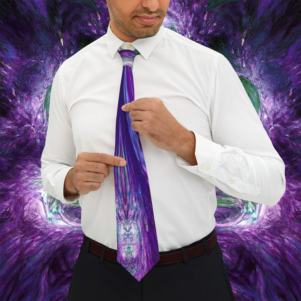 Jario Collection - Purple Nebula Necktie