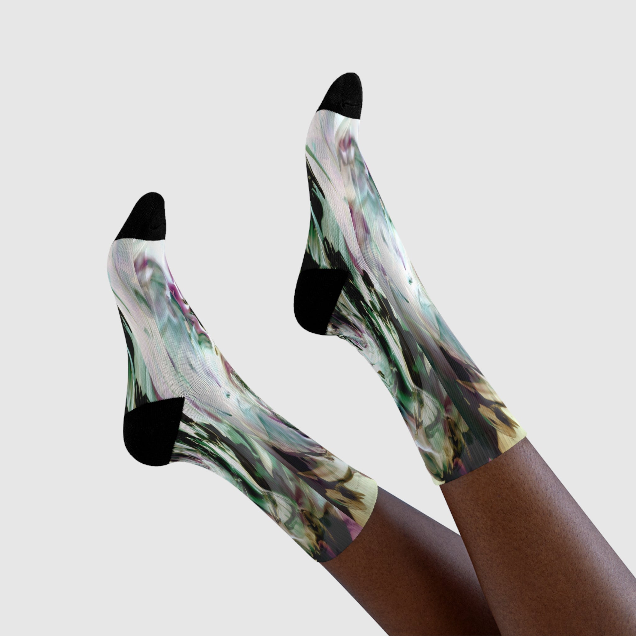 Mallow Collection - Forest Pastel Crew Socks