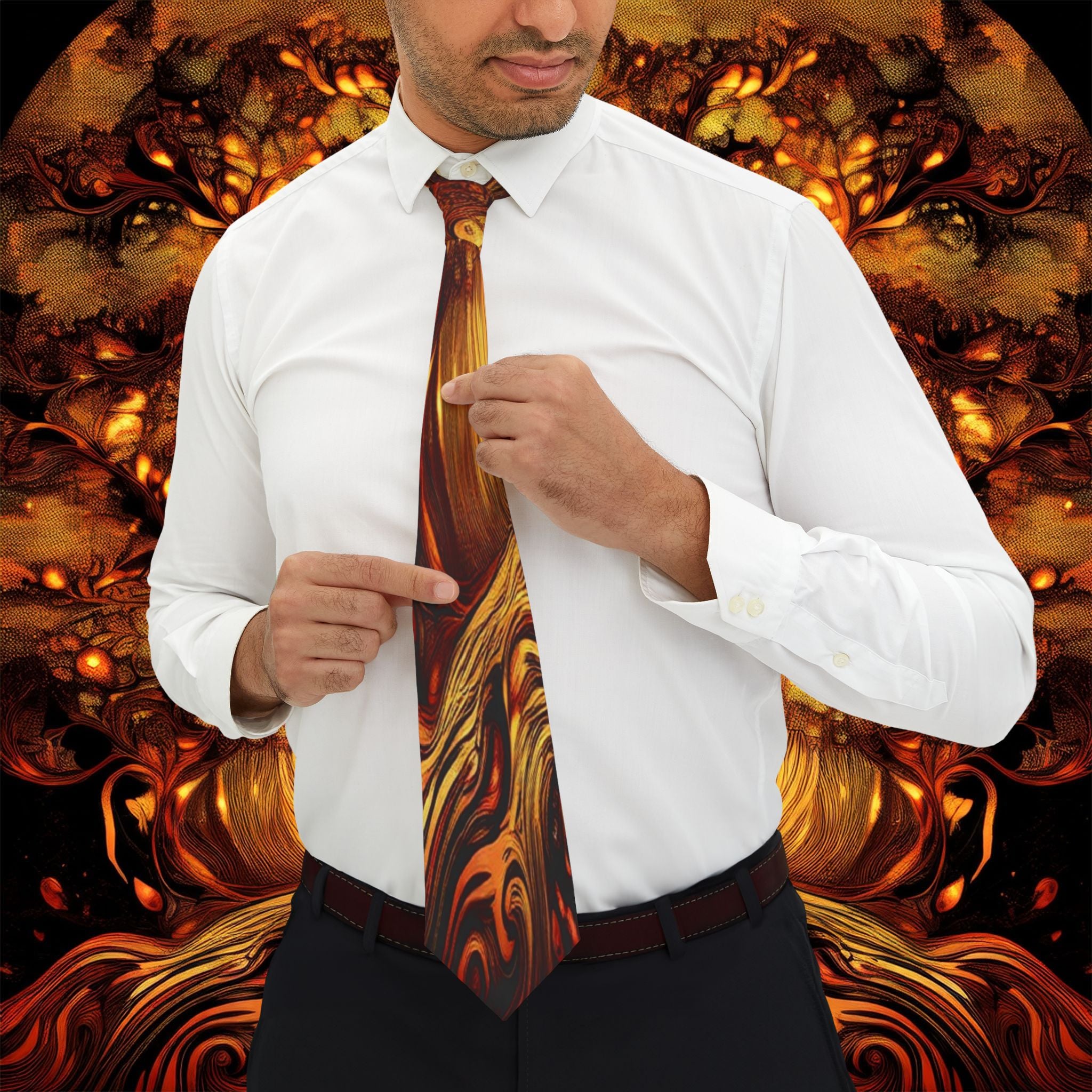 Niko Collection - Autumn Flame Necktie