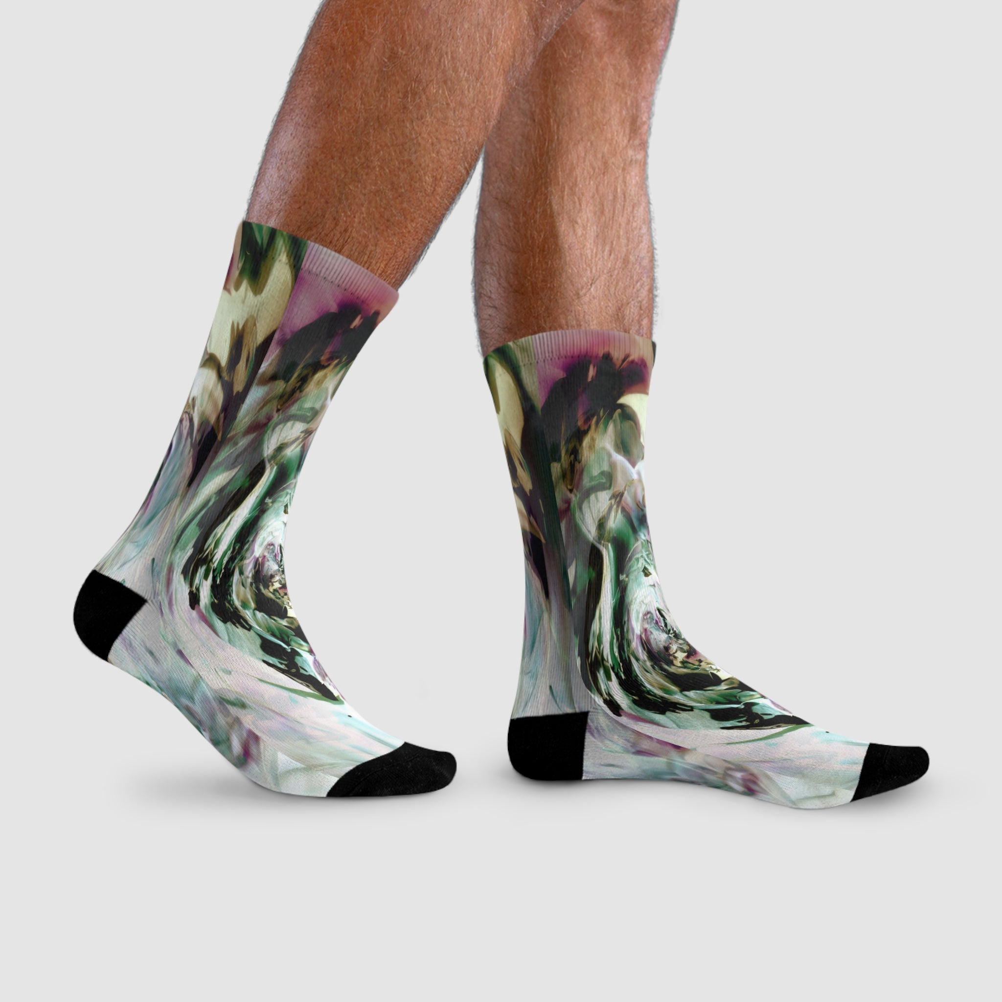 Mallow Collection - Forest Pastel Crew Socks