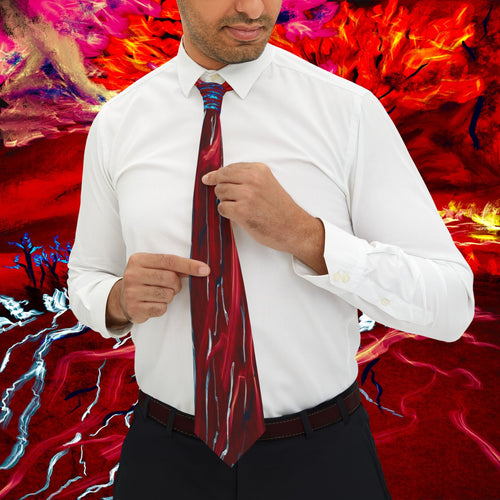 Azuel Collection - Red Blue Necktie