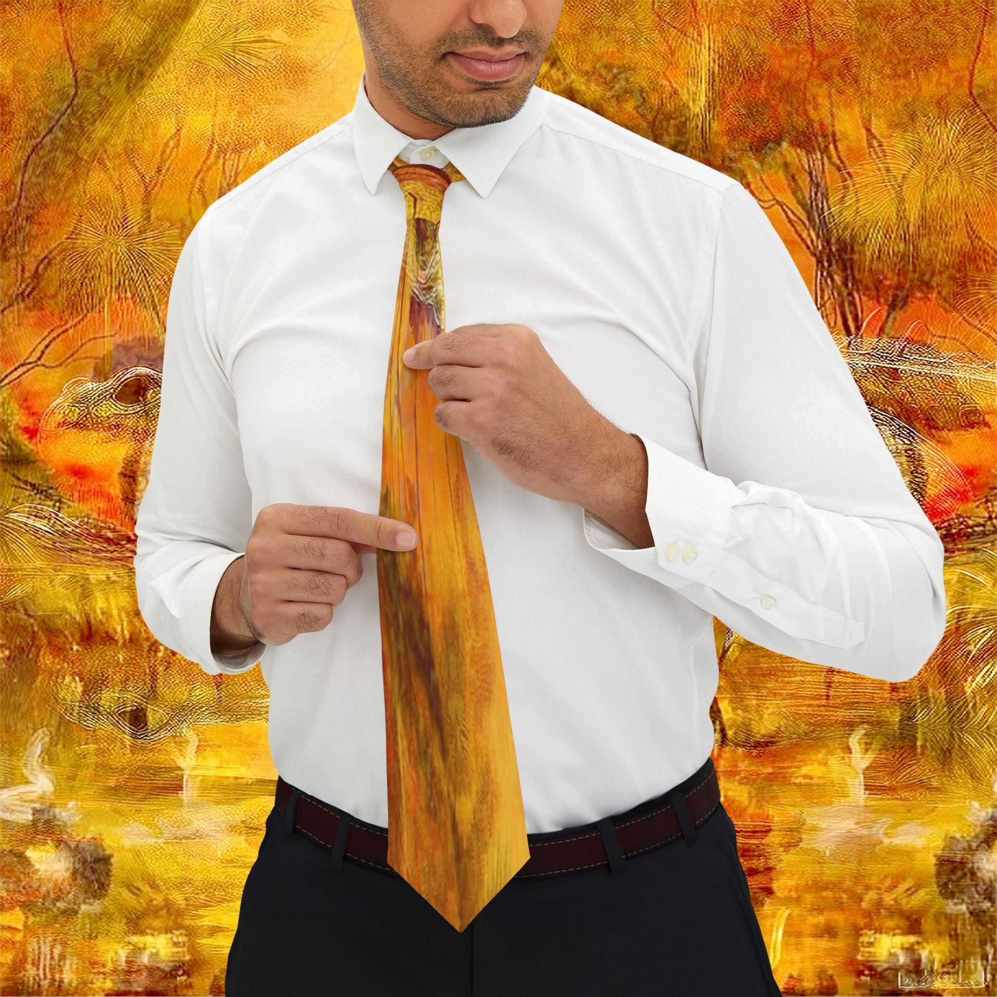 Ginga Collection - Golden Amber Necktie