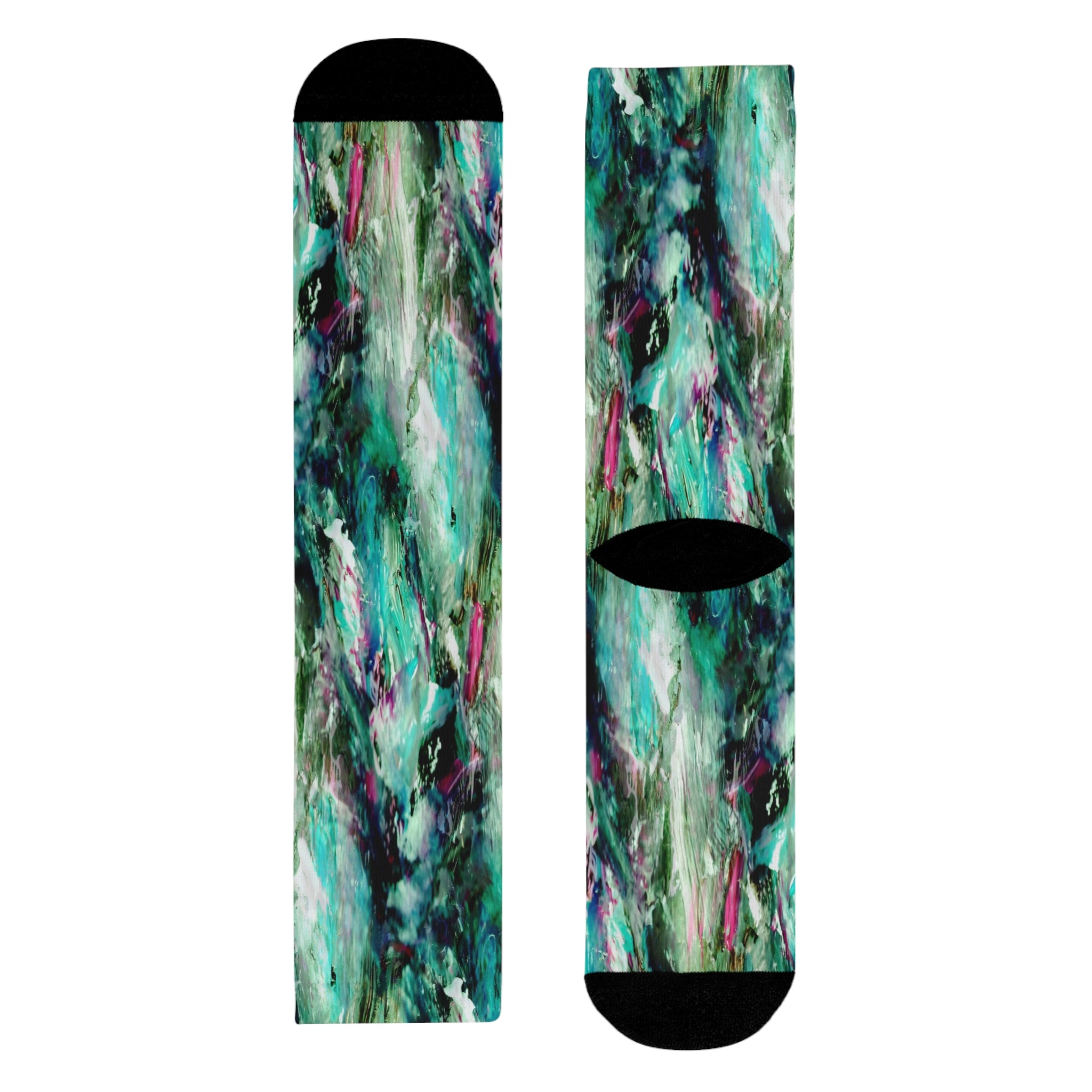 Oran Collection - Teal Crew Socks