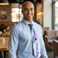 Kian Collection - Blue Purple Necktie