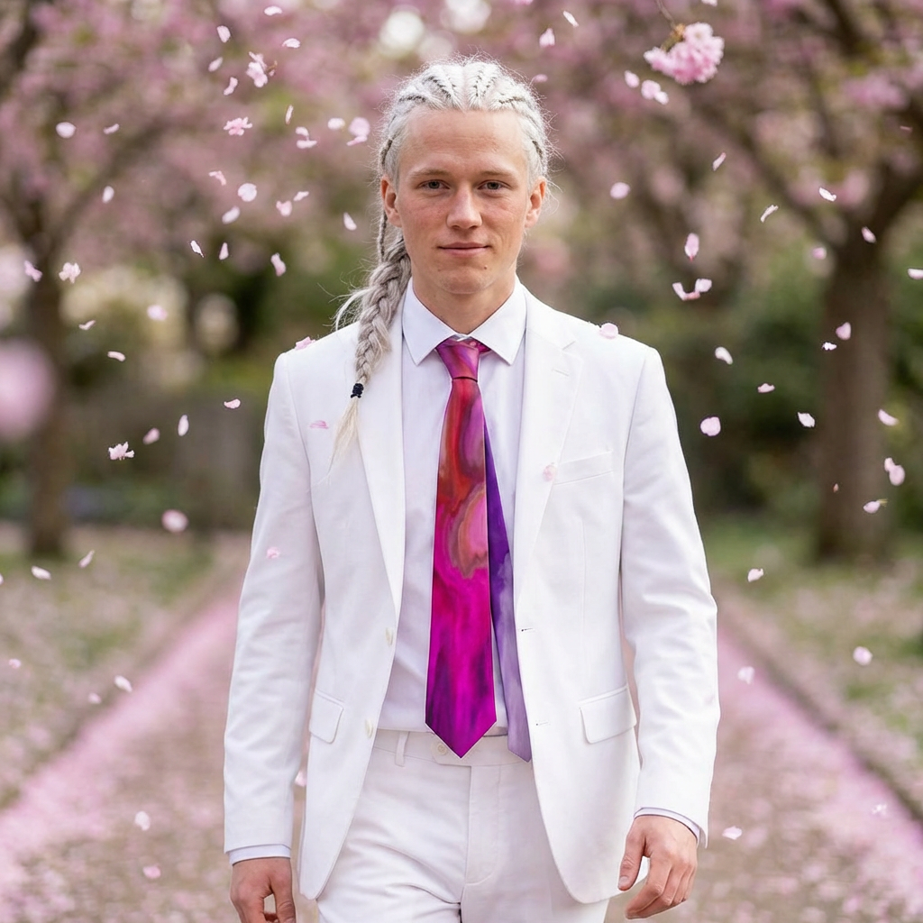 Joshua Collection - Pink Fuchsia Necktie