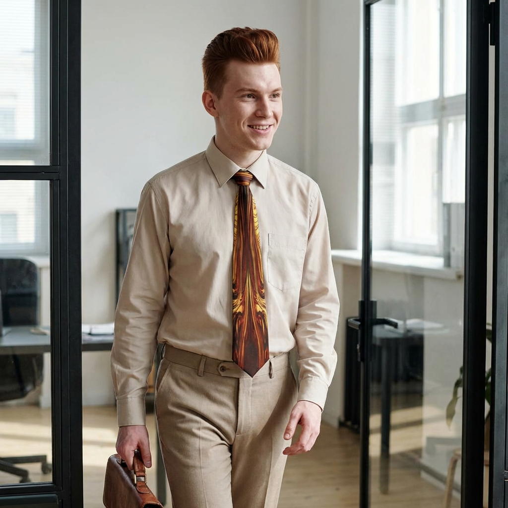 Niko Collection - Burnt Orange Necktie