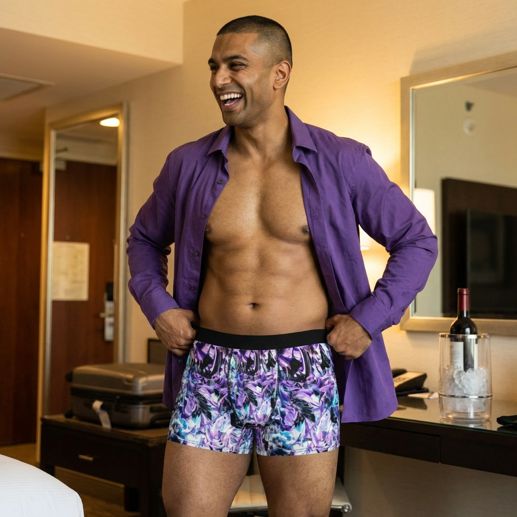 Kian Collection - Purple Teal Boxer Briefs