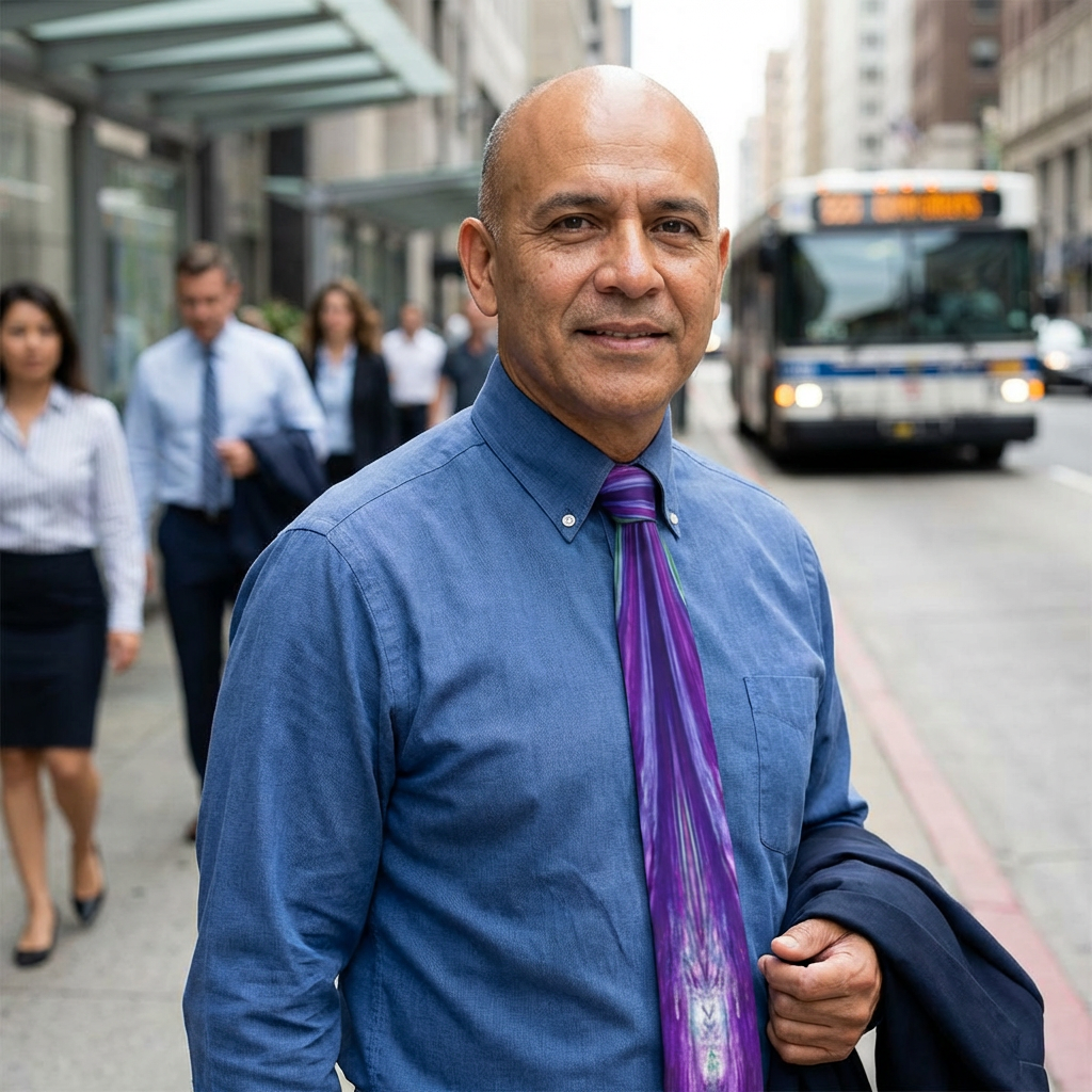 Jario Collection - Purple White Necktie