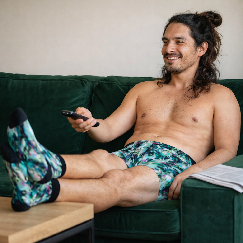 Oran Collection - Teal Crew Socks