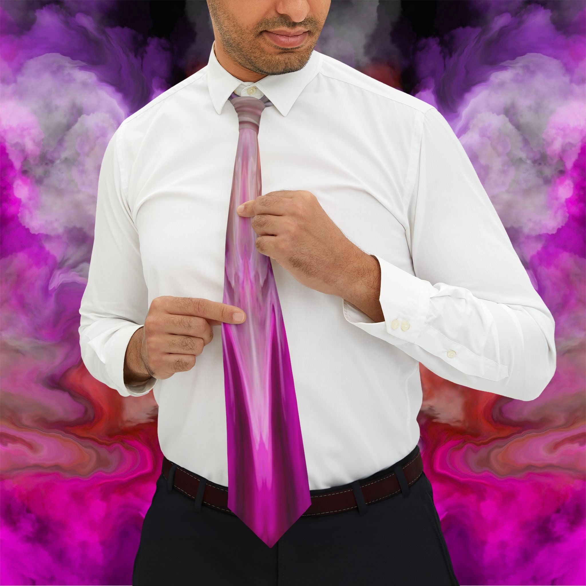 Joshua Collection -Pink Pearl Necktie