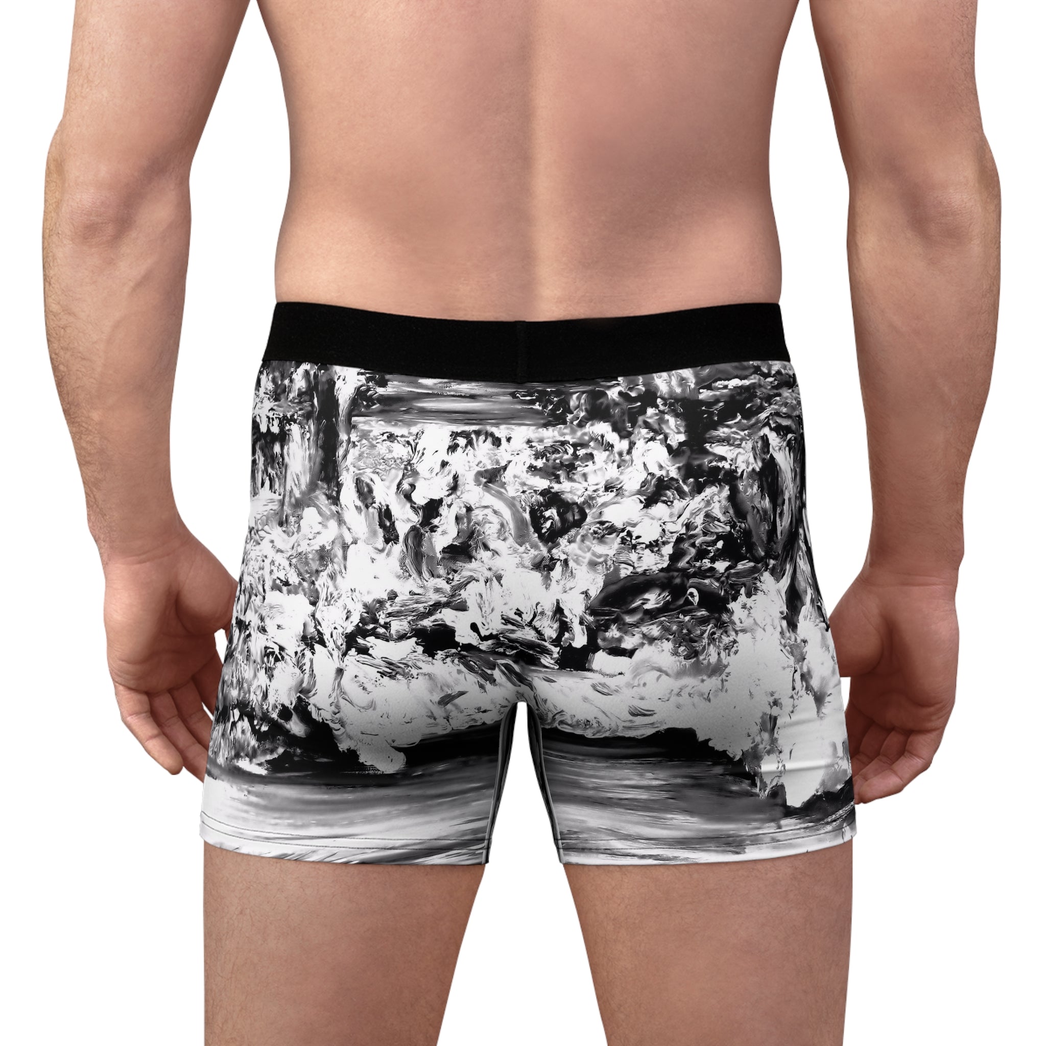 Omar Collection - BlackWhite Boxer Briefs