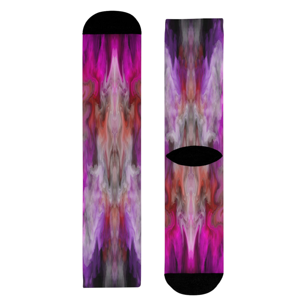 Joshua Collection — Hot Pinks Crew Socks