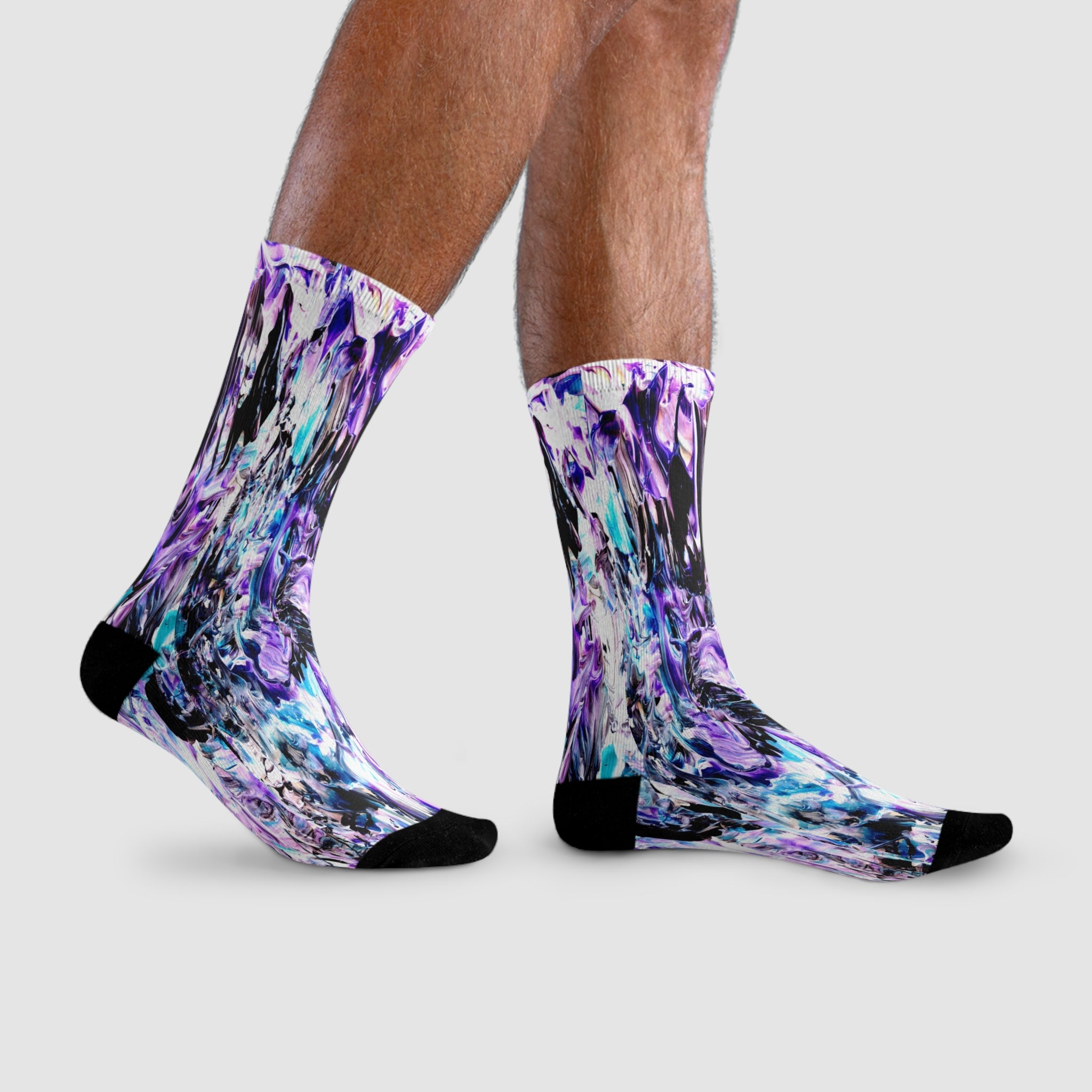 Kian Collection - Purple Crew Socks