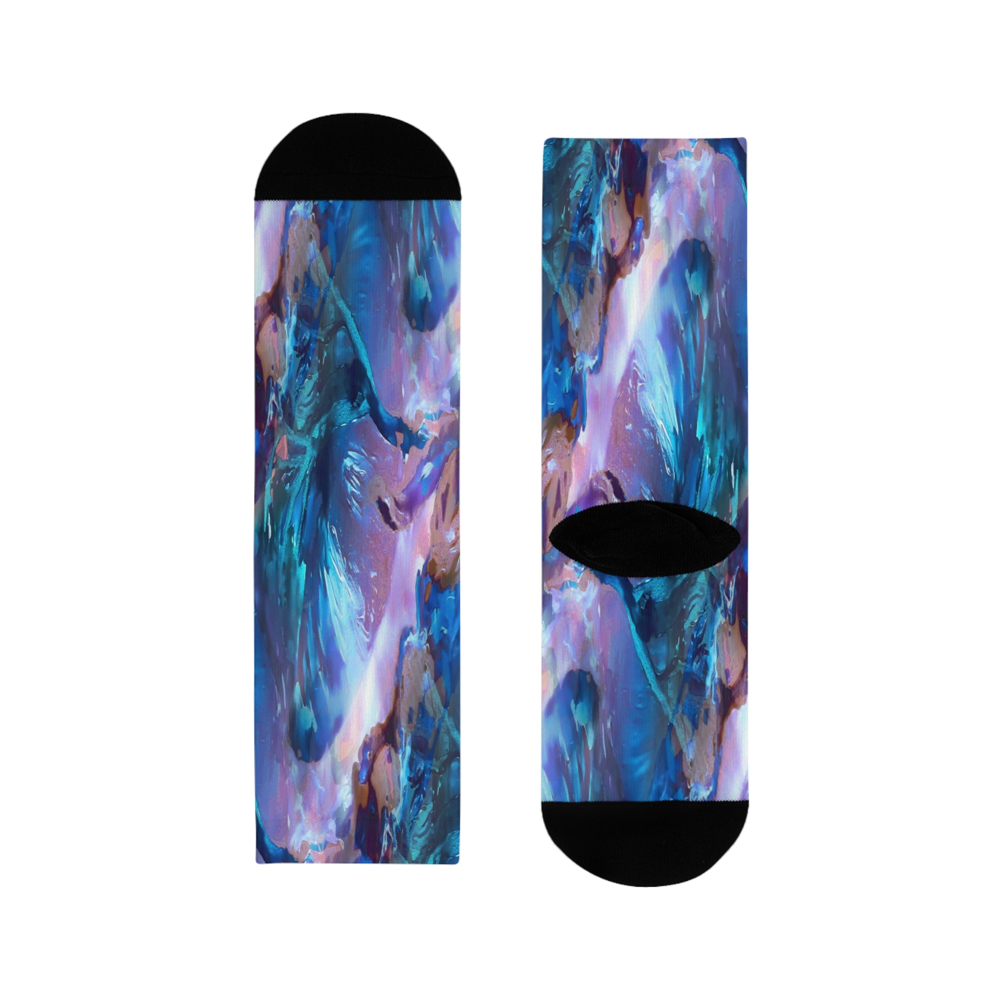 Azure Collection - Galaxy Blue Crew Socks