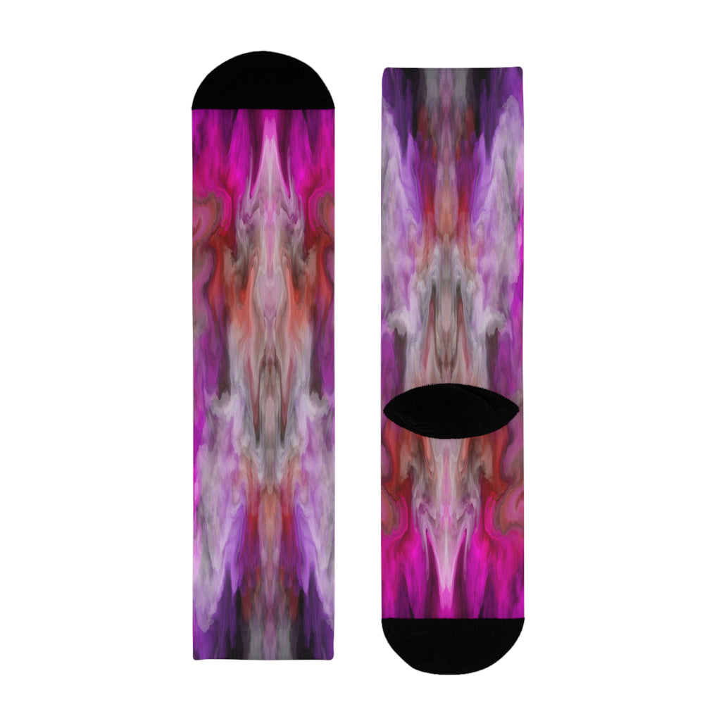Joshua Collection — Hot Pinks Crew Socks