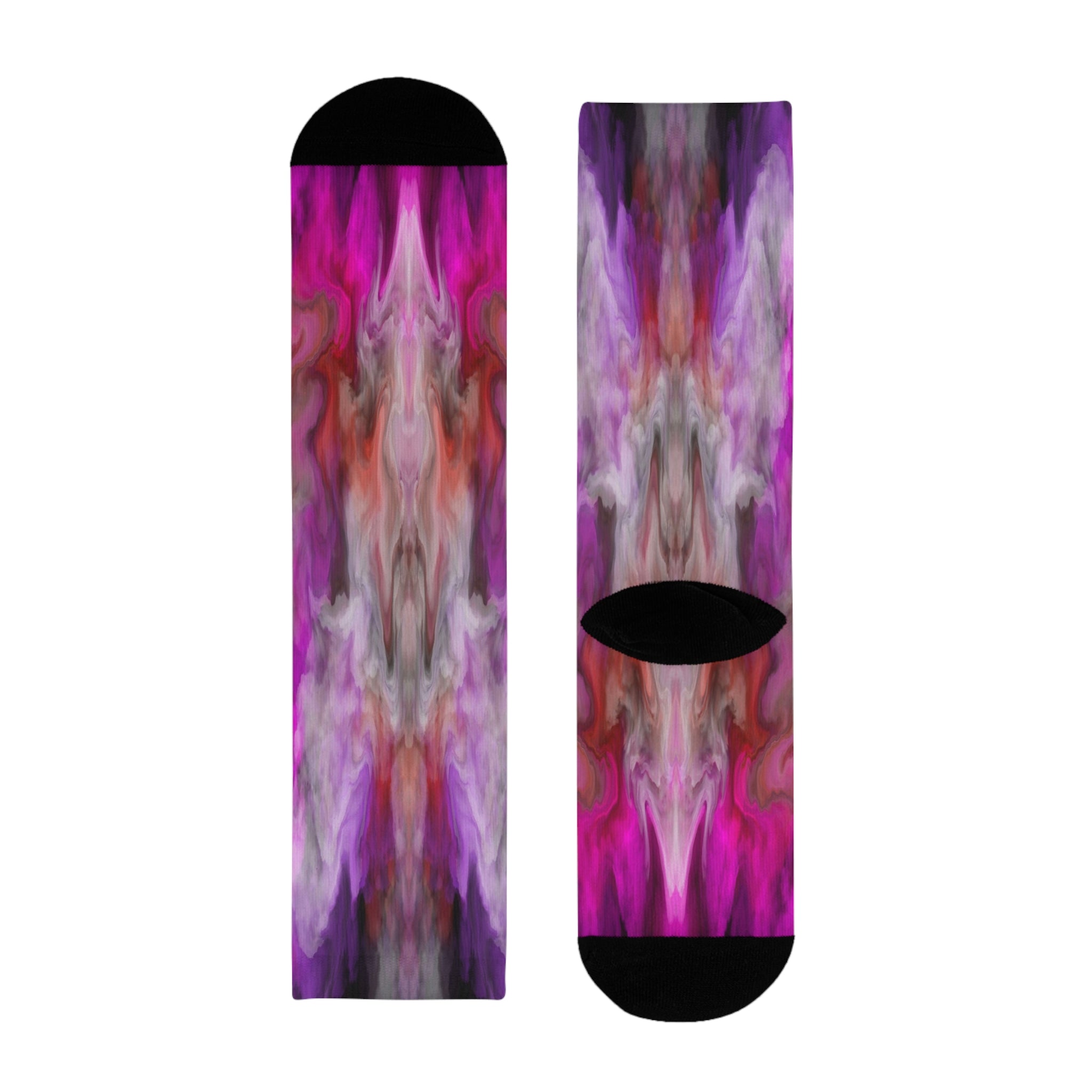 Joshua Collection — Hot Pinks Crew Socks