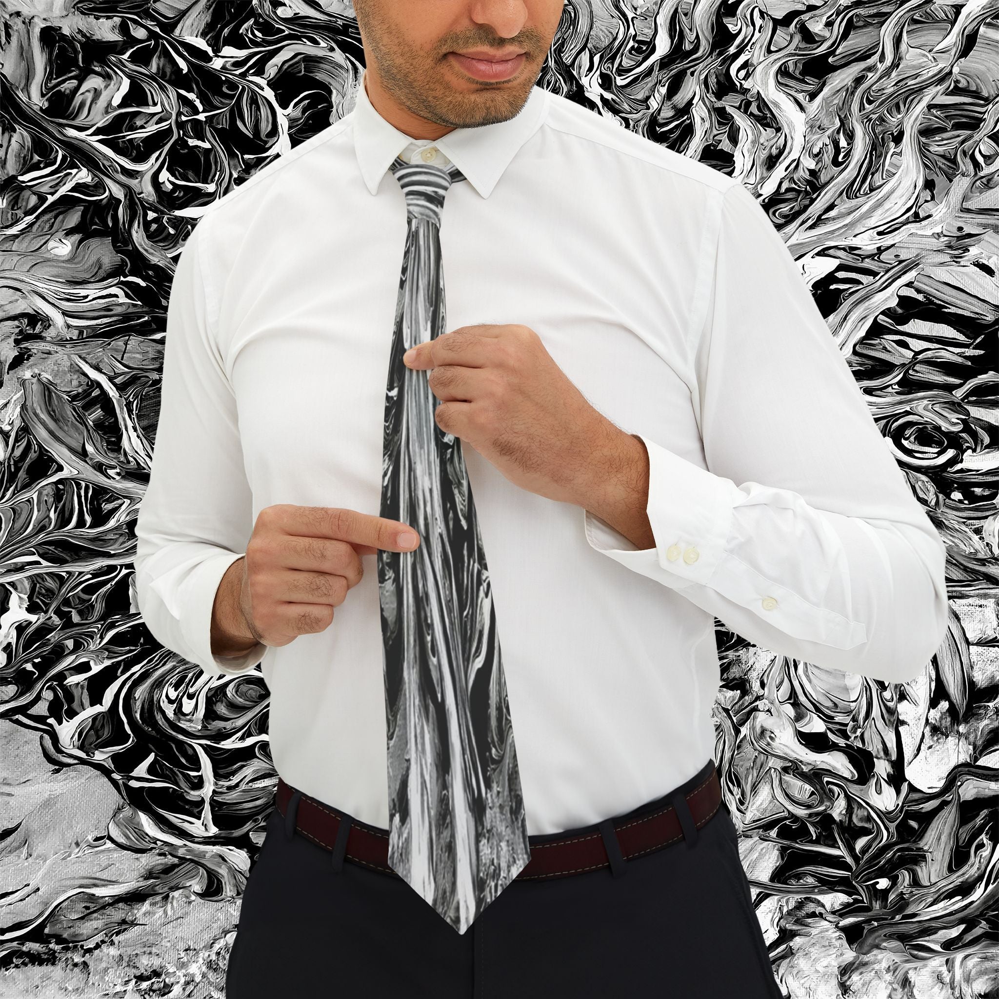 Dario Collection - Black Deep Necktie
