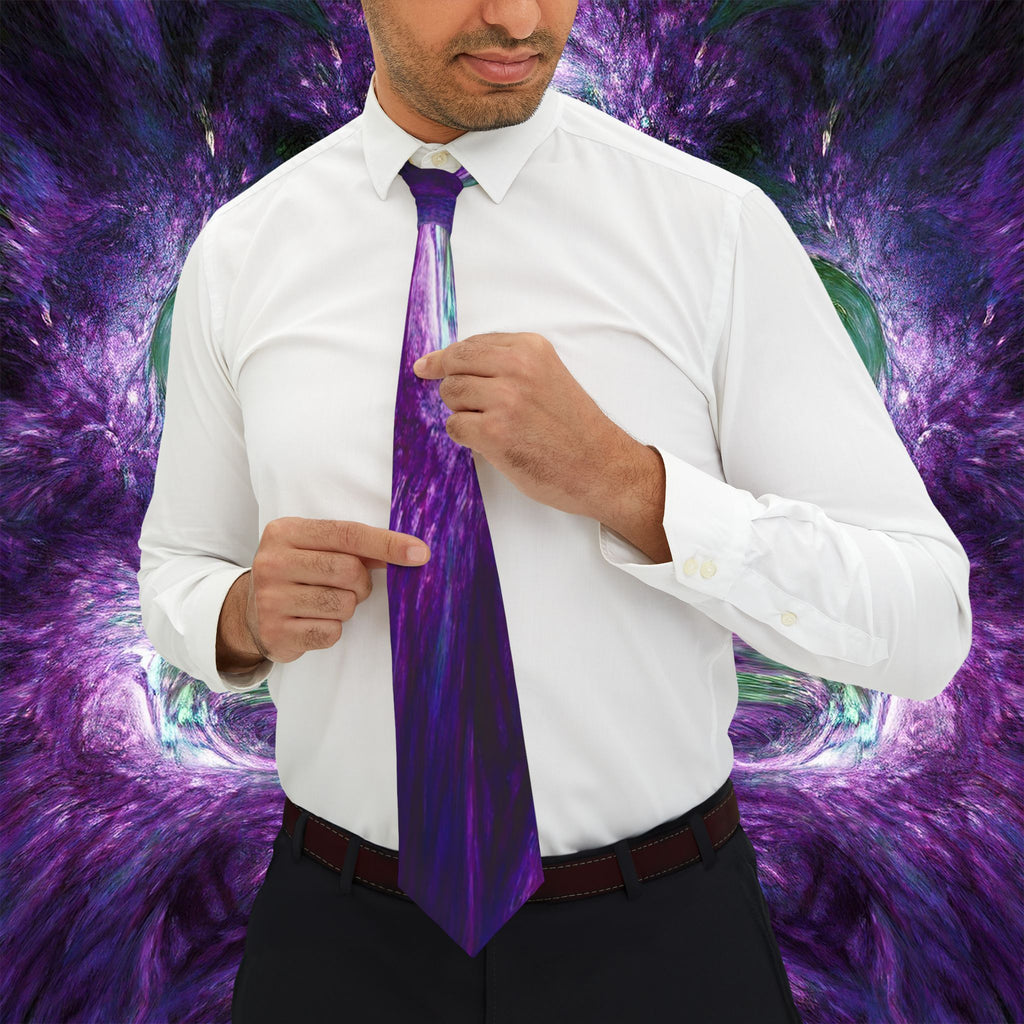 Jario Collection - Purple Galaxy Necktie