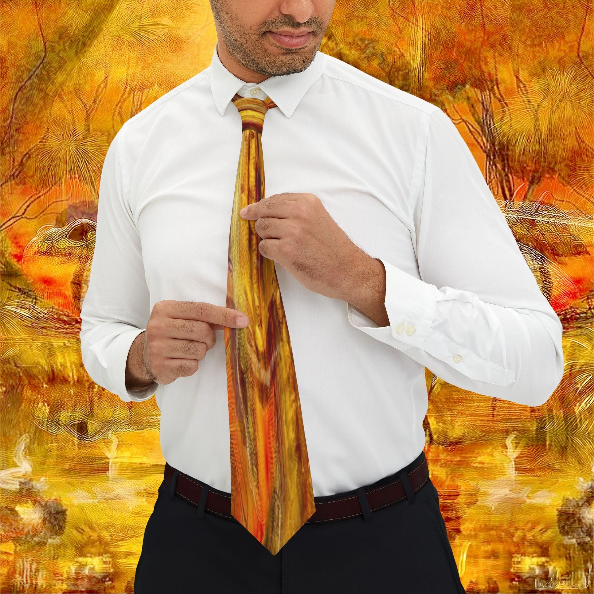 Ginga Collection - Autumn Maize Necktie