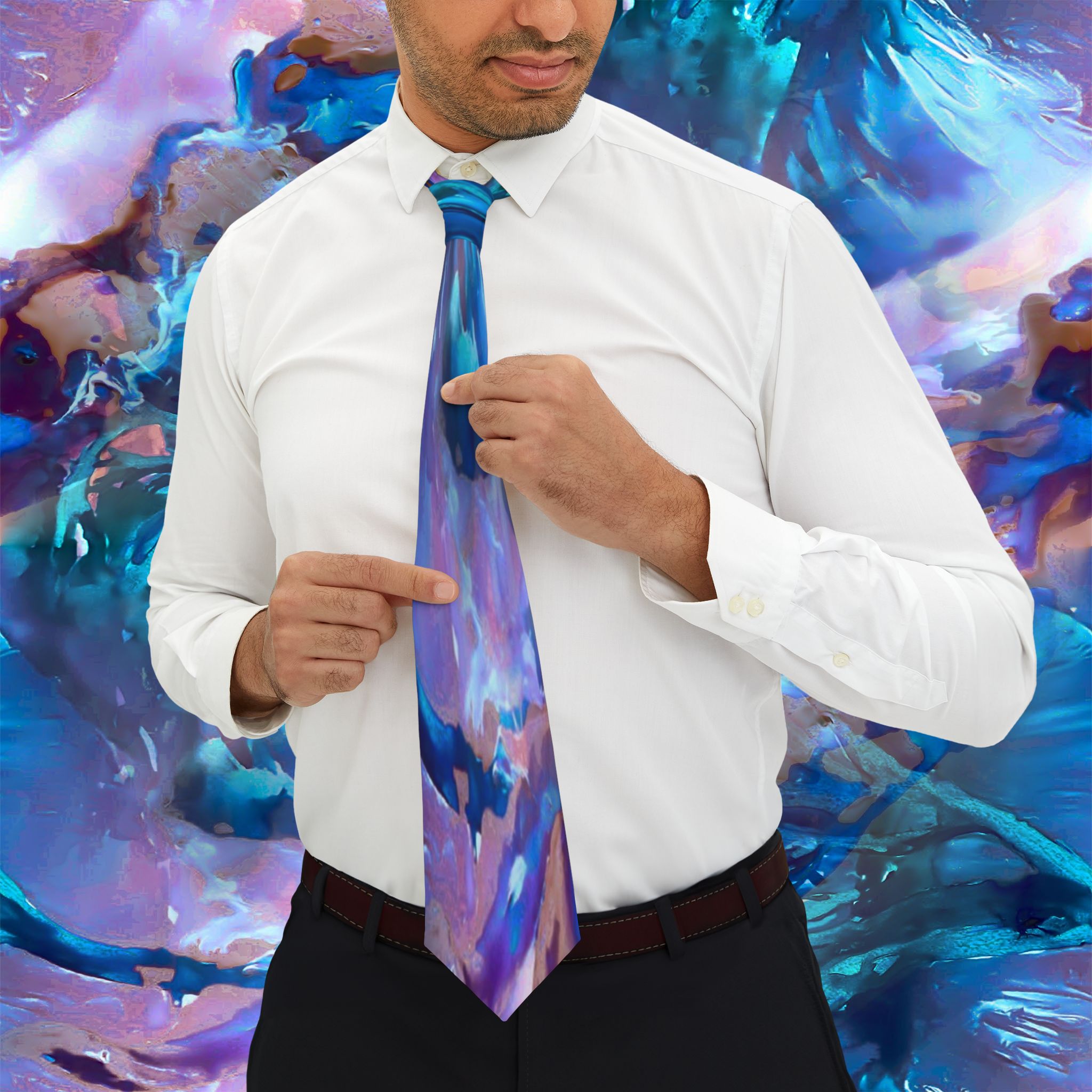 Azure Collection - Purple Blue Necktie