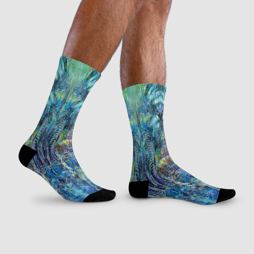 Conner Design - Blue Light Crew Socks