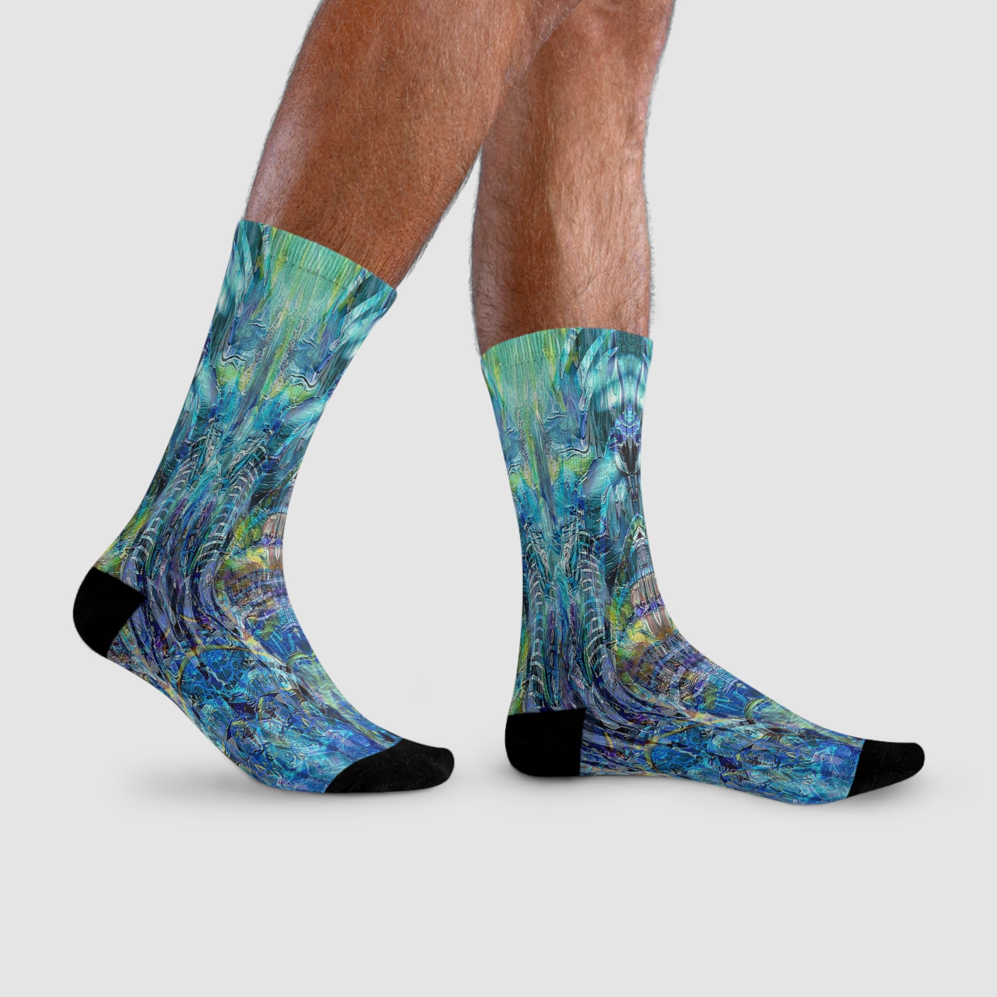 Conner Design - Blue Light Crew Socks