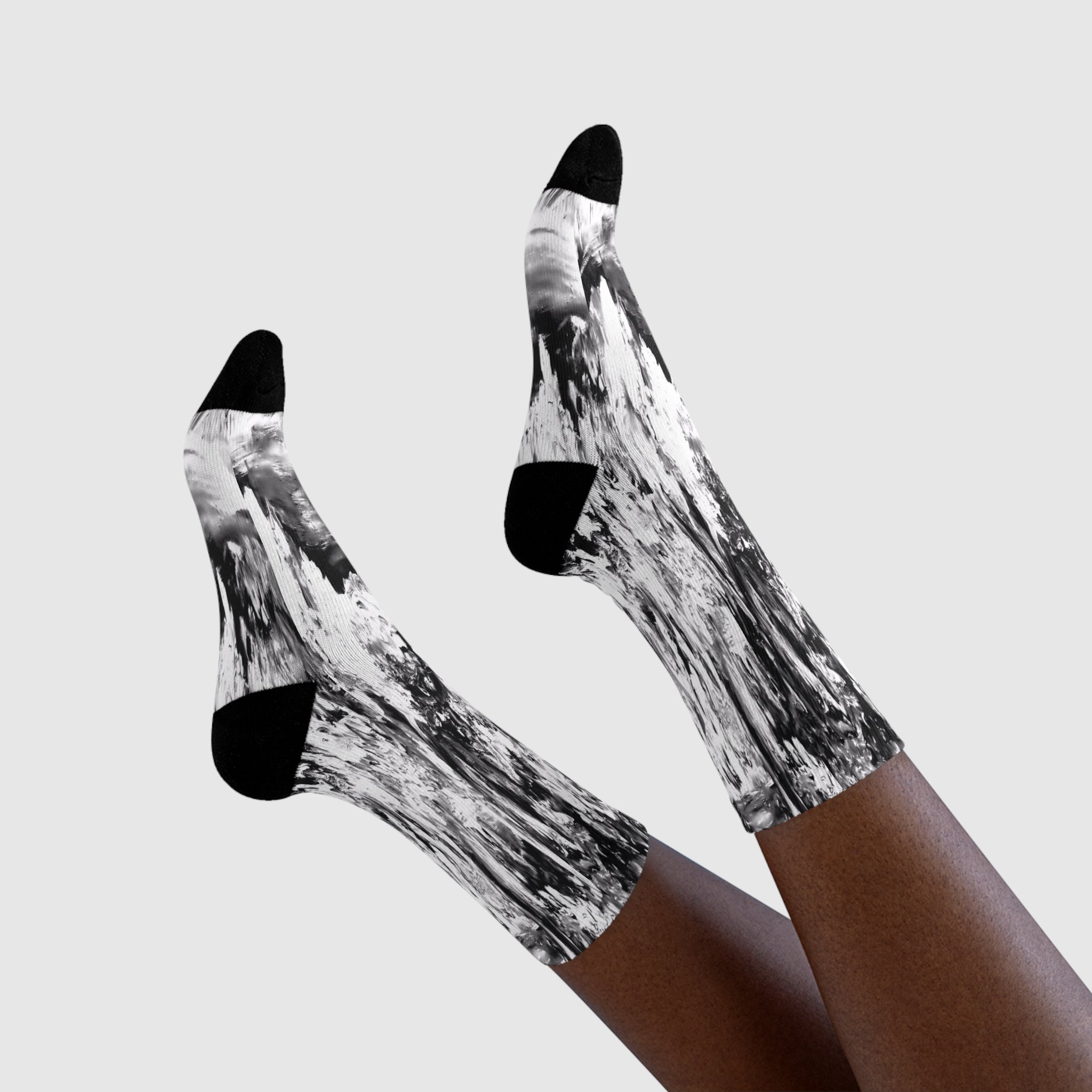 Omar Collection - Blackwhite Crew Socks