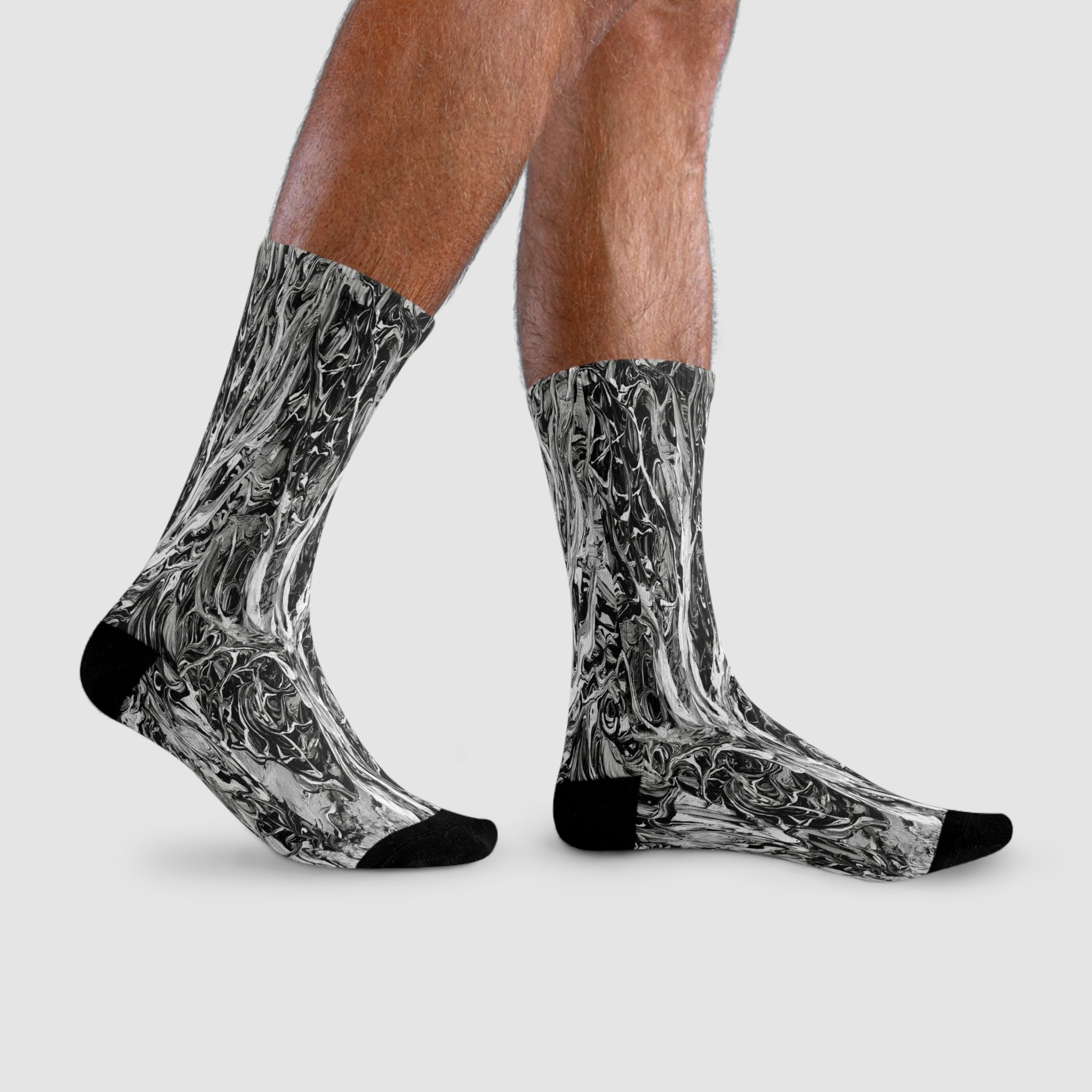 Dario Collection -Marbled Crew Socks